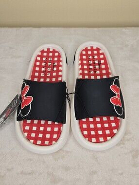 Ground Up Minnie Mouse Slide Sandals Size 9
